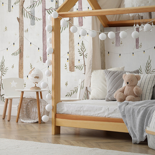 Фотообои в интерьере артикул GARLAND 1, FAUNA, Factura