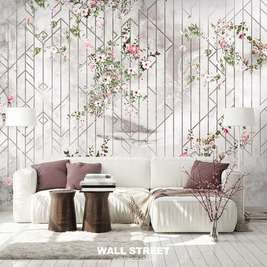 Фотообои в интерьере артикул Fiore 5, FIORE, Wall street